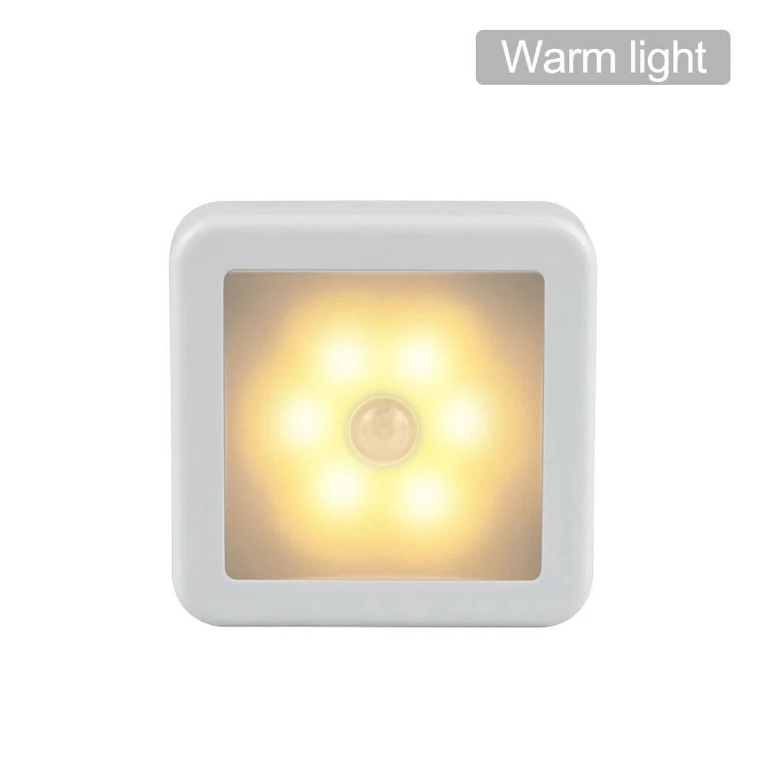 Motion Sensor LED Night Light Battery Powered Indoor Closet Cabinet Wall Cabinet