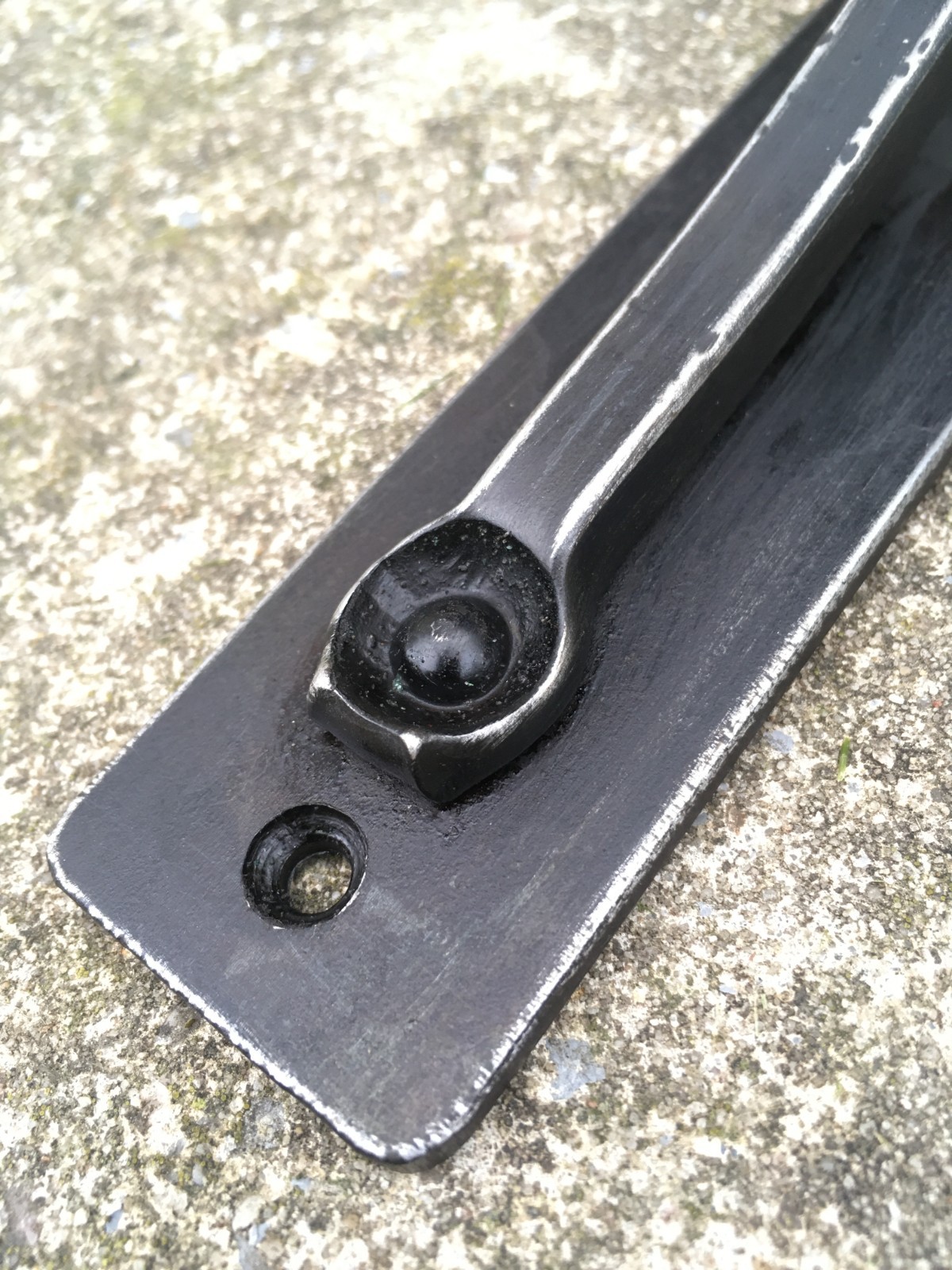 5″x7″ Metal Shelf Brackets: Hand Forged Iron Black Rustic Metal Kitchen Corbel
