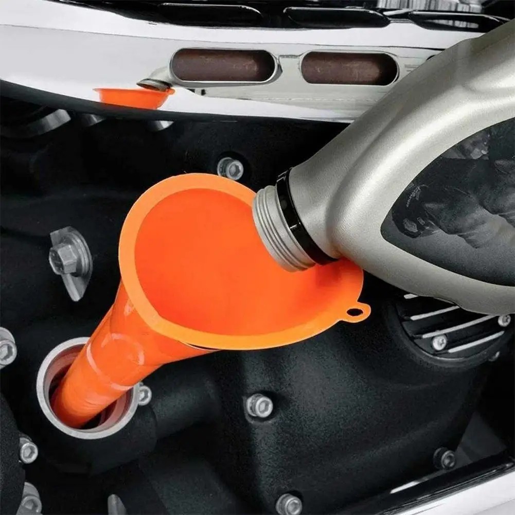 11pcs Fuel Funnels Set Plastic Long Neck Oil Funnel with Detachable Spout Filter