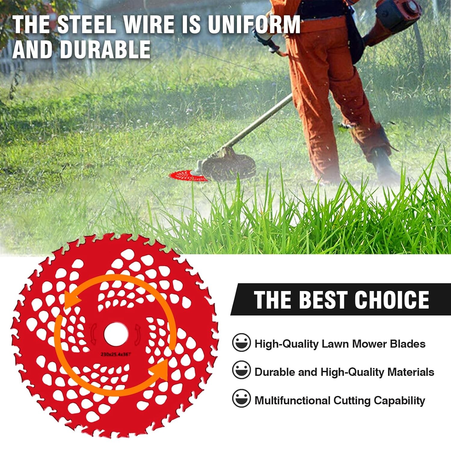 4 Pack 9″ Carbide Tip Circular Saw Brush Cutter Trimmer Weed Eater Blade Sets