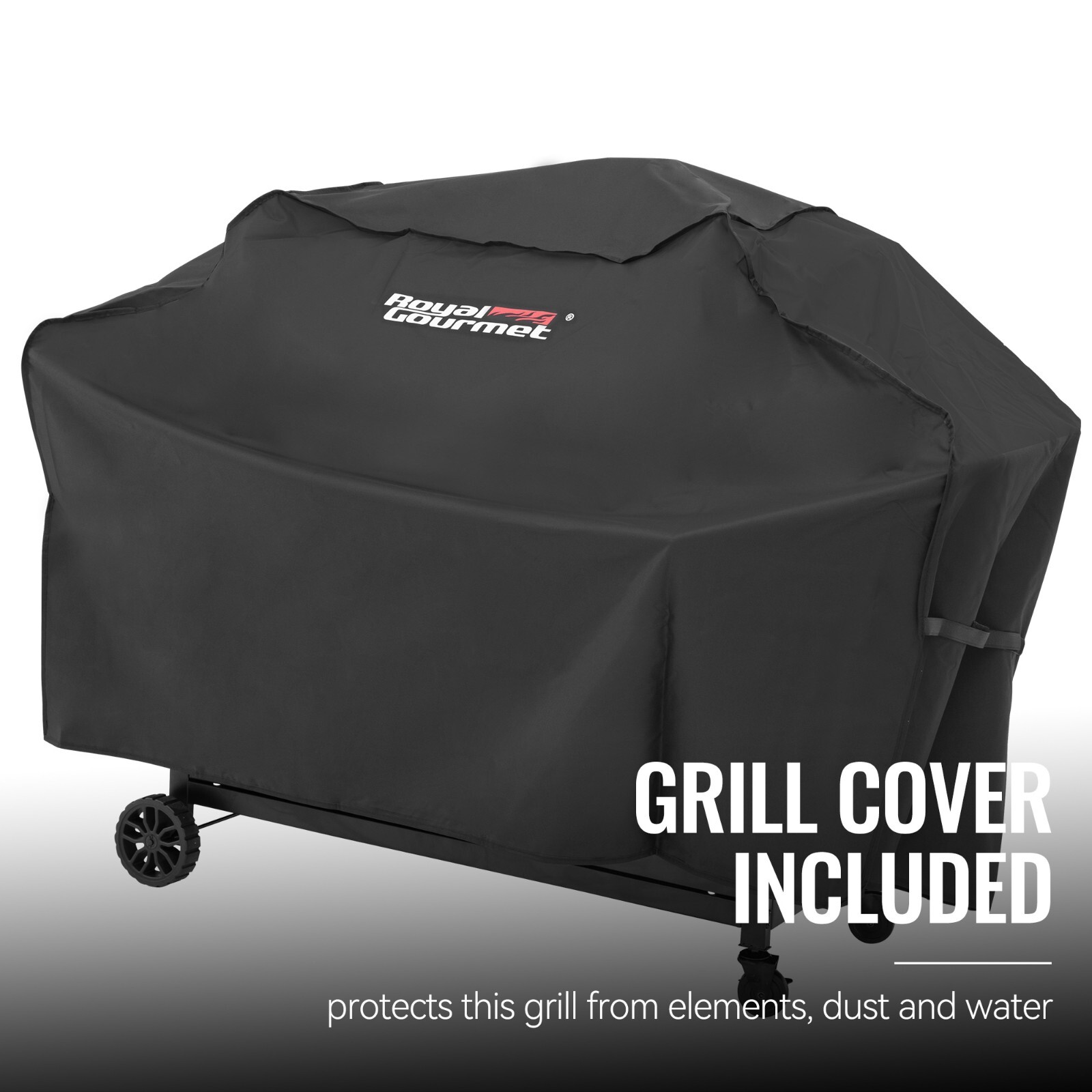 Royal Gourmet Gas Charcoal Combo Grill Dual Fuel Outdoor BBQ With Cover Black