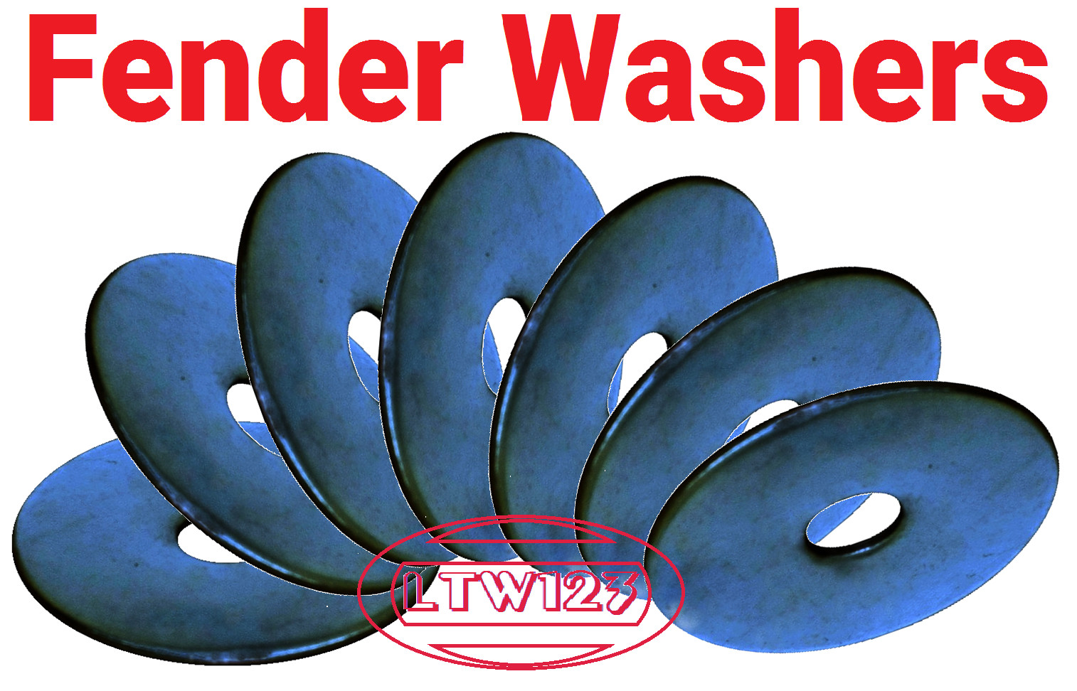 (6) 3/8×2″ Fender Washer Zinc Steel Plated Fender