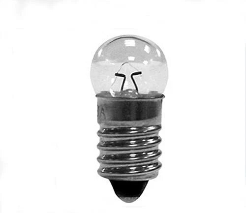 10 Pack E10 Mini Light Bulbs 12V 0.5A Screw Base Indicator Light Bulb