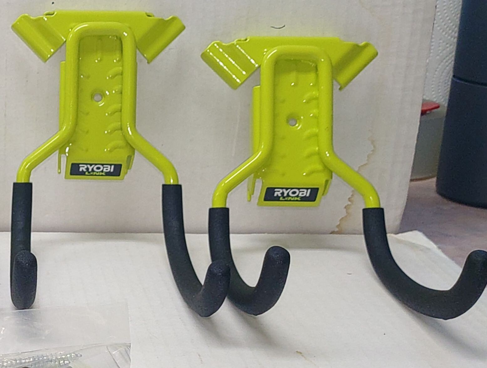 Ryobi Link 4 Piece Modular Storage Wall Mount Utility Hooks Free Shipping