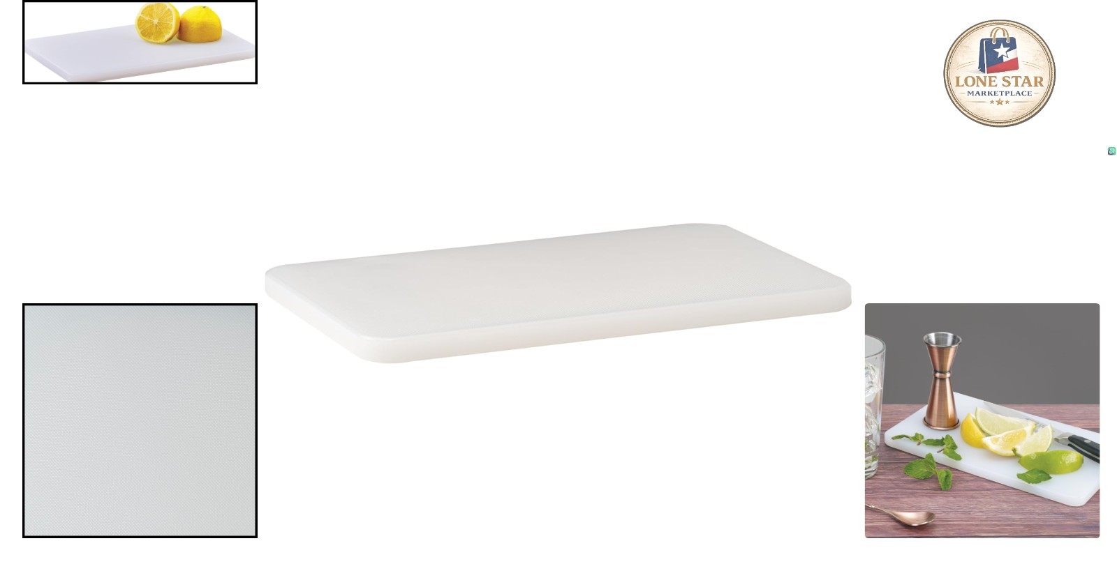 Compact Heavy-Duty White Cutting Board 6″ x 10″ – NSF Certified & Easy to Clean