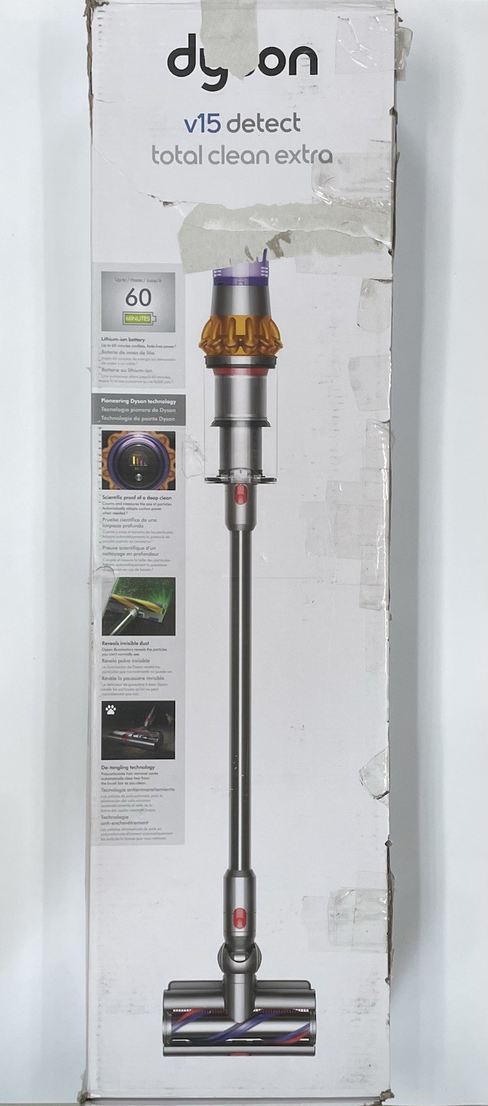 Dyson V15 Detect Total Clean Extra Cordless Stick Vacuum Cleaner (SV47) – Used