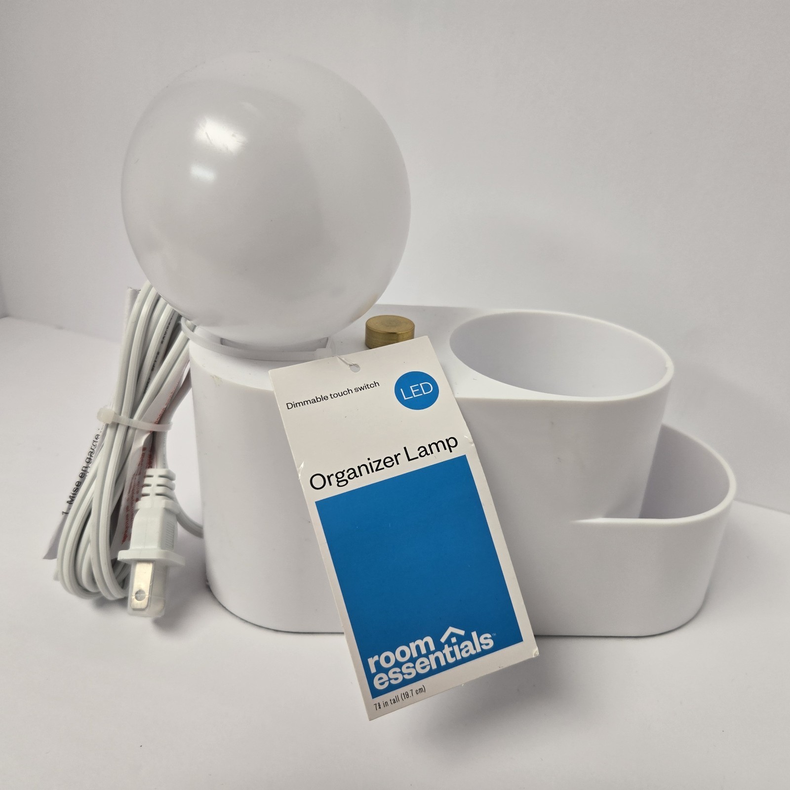 NEW Orb Light Organizer- Touch Table Lamp – Room Essentials™ Clean White