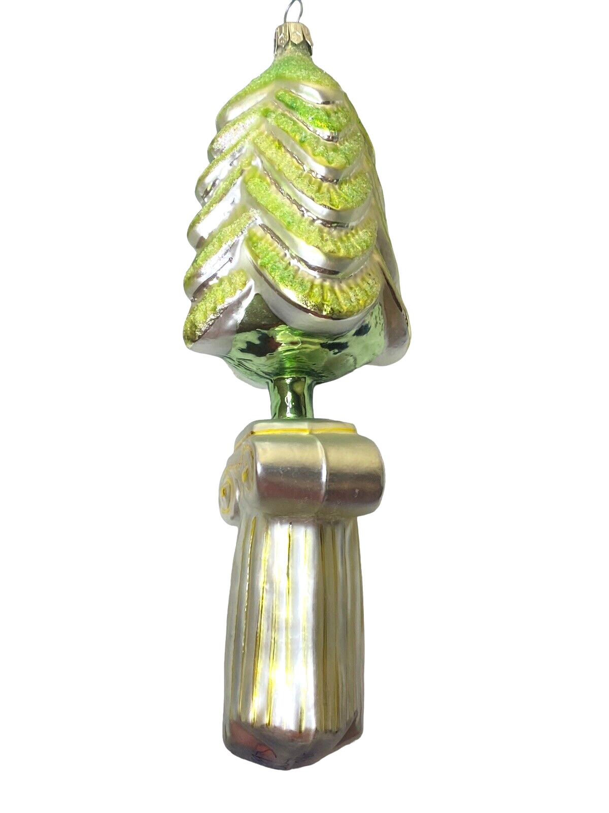 CHRISTOPHER RADKO SIGNED 93 Classic Christmas Tree Blown Painted Glass Ornament