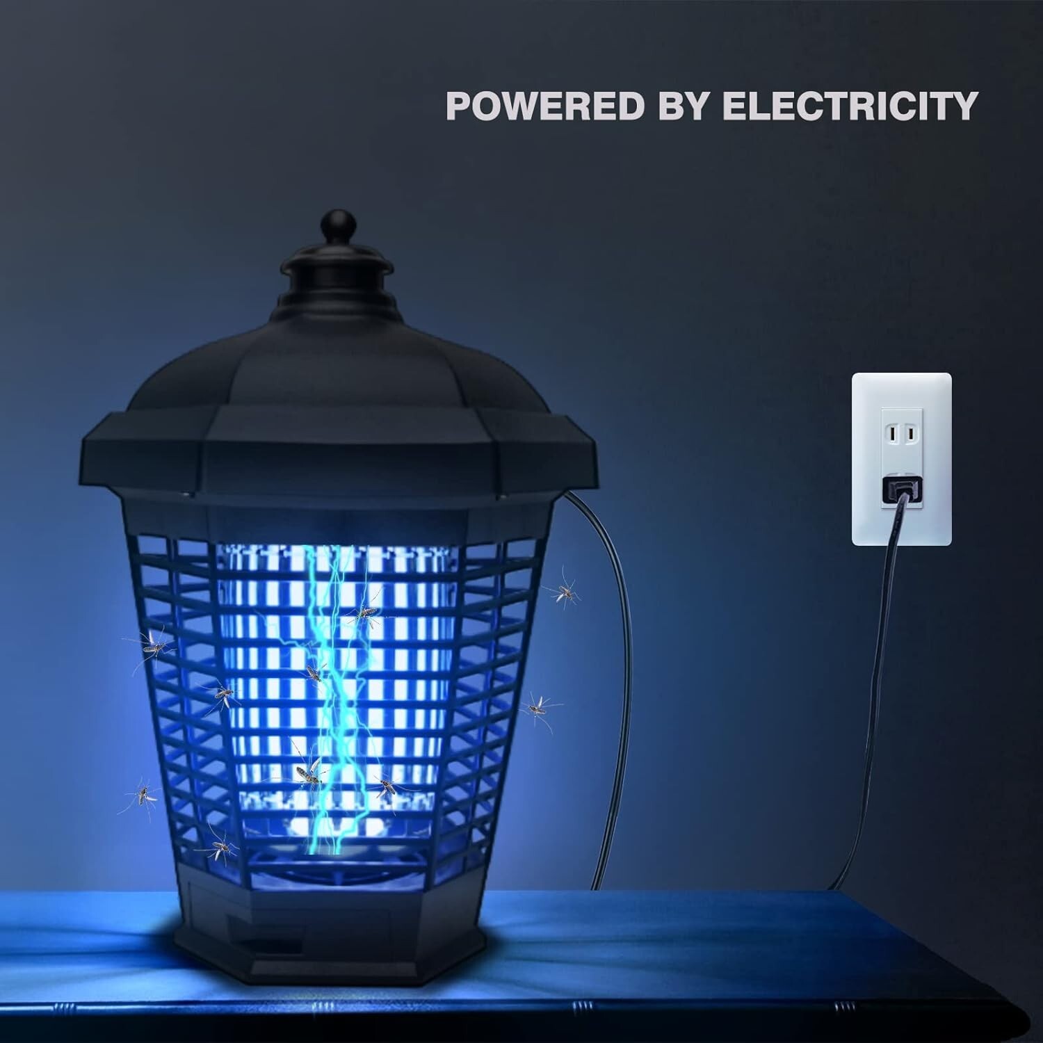 Bug Zapper Indoor Outdoor Electric Insect Fly Mosquito Zapper-18w UV Lights