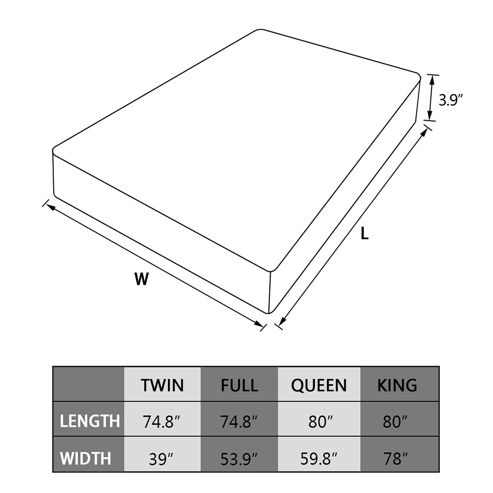 Soft Thick Mattress Pad Topper Quilted Fitted Mattress Protector Foldable Pad