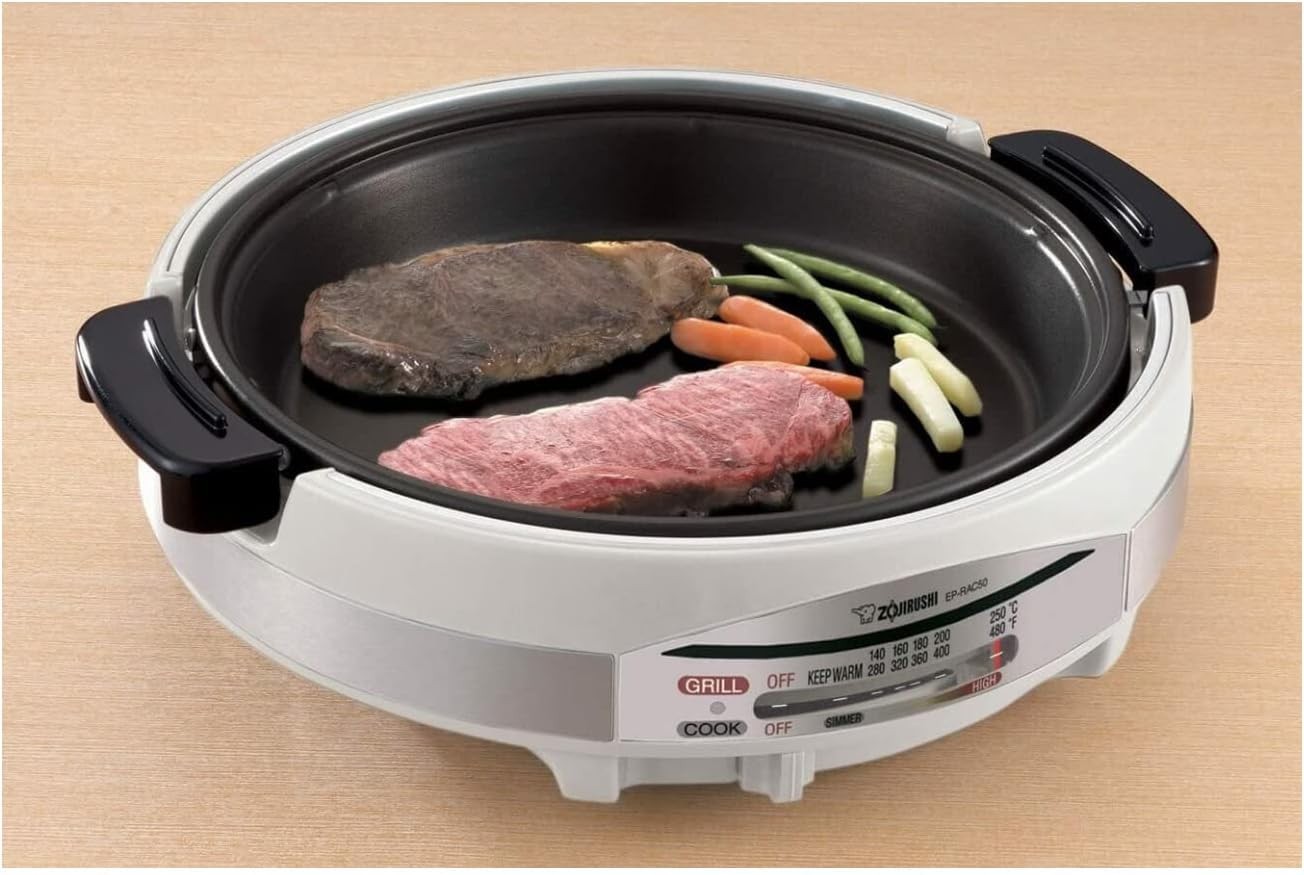 1350-Watt Electric Skillet EP-RAC50 Gourmet d’Expert Pan Cooking