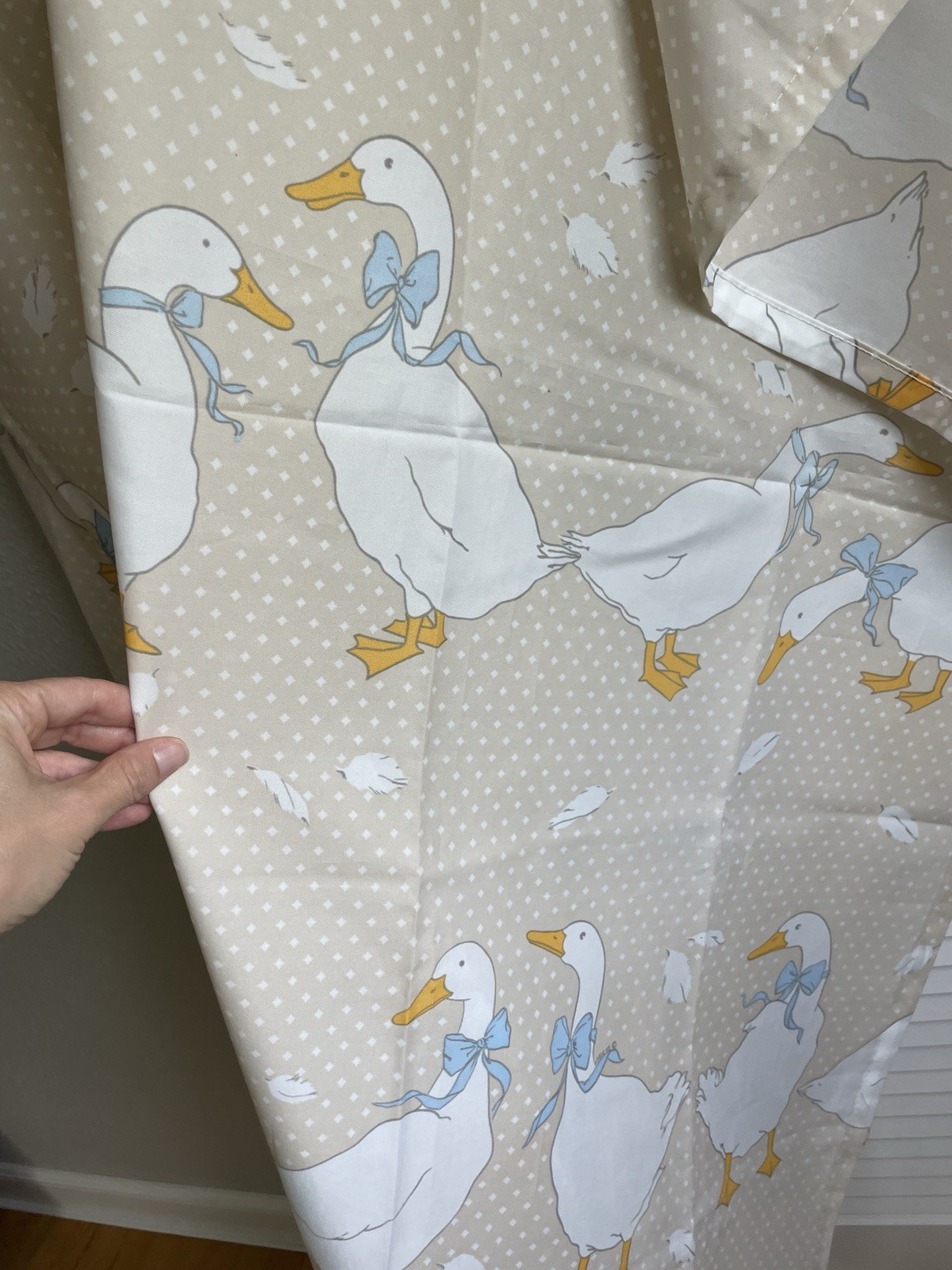 Funny Goose Shower Curtain! “Cottage Core” SEE description