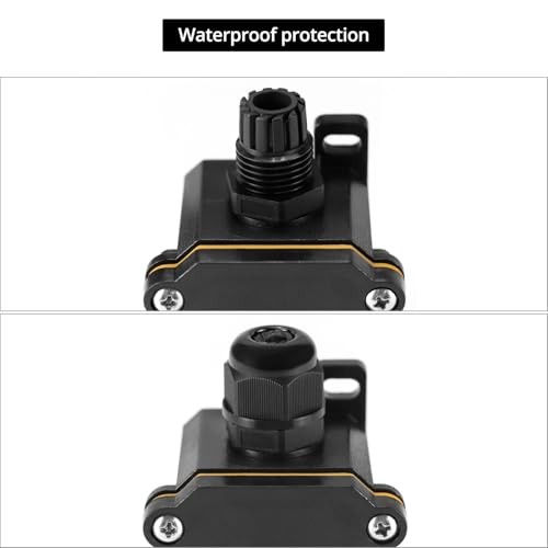 Inline Cord Switch with Red Indicator Light, IP67 Waterproof, DPST On-Off
