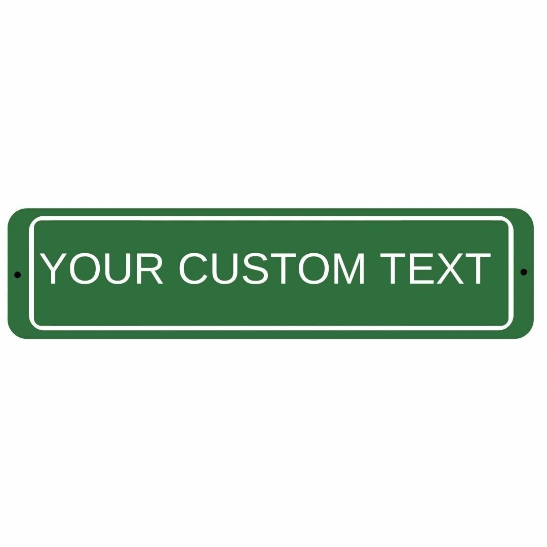 Custom Personalized Aluminum Street Sign Outdoor Indoor Great Gift for Everyone