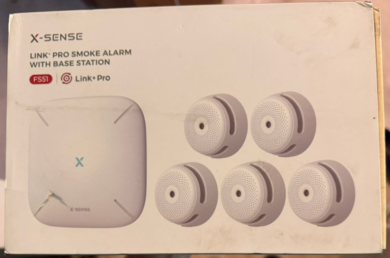 X-Sense Smart Smoke Alarm 5 Detectors With Base Station FS51 Link Pro Wi-fi