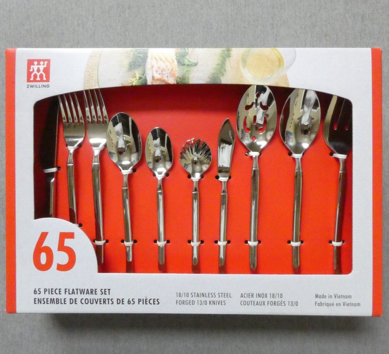 Zwilling Opus Flatware Set 65 Pieces 18/10 Stainless Steel Forged 13/0 Knives ✅✅