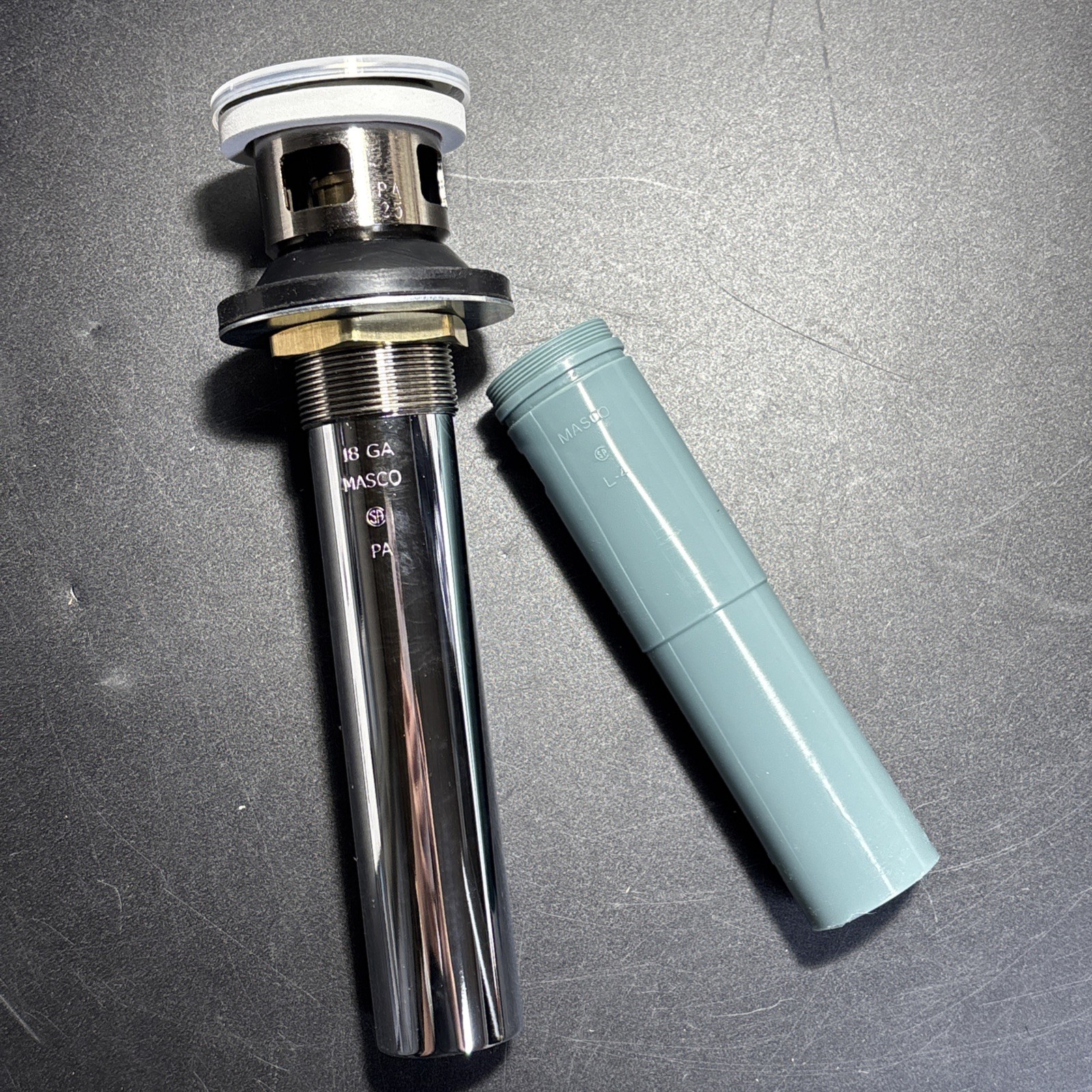Brizo Masco Push Button Pop-Up Drsin with Overflow RP81628PN NIB