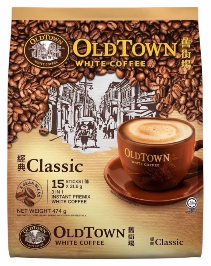 OLDTOWN Classic 3-in-1 Instant White Coffee 15 Sticks 474g (16.72 oz) Malaysia