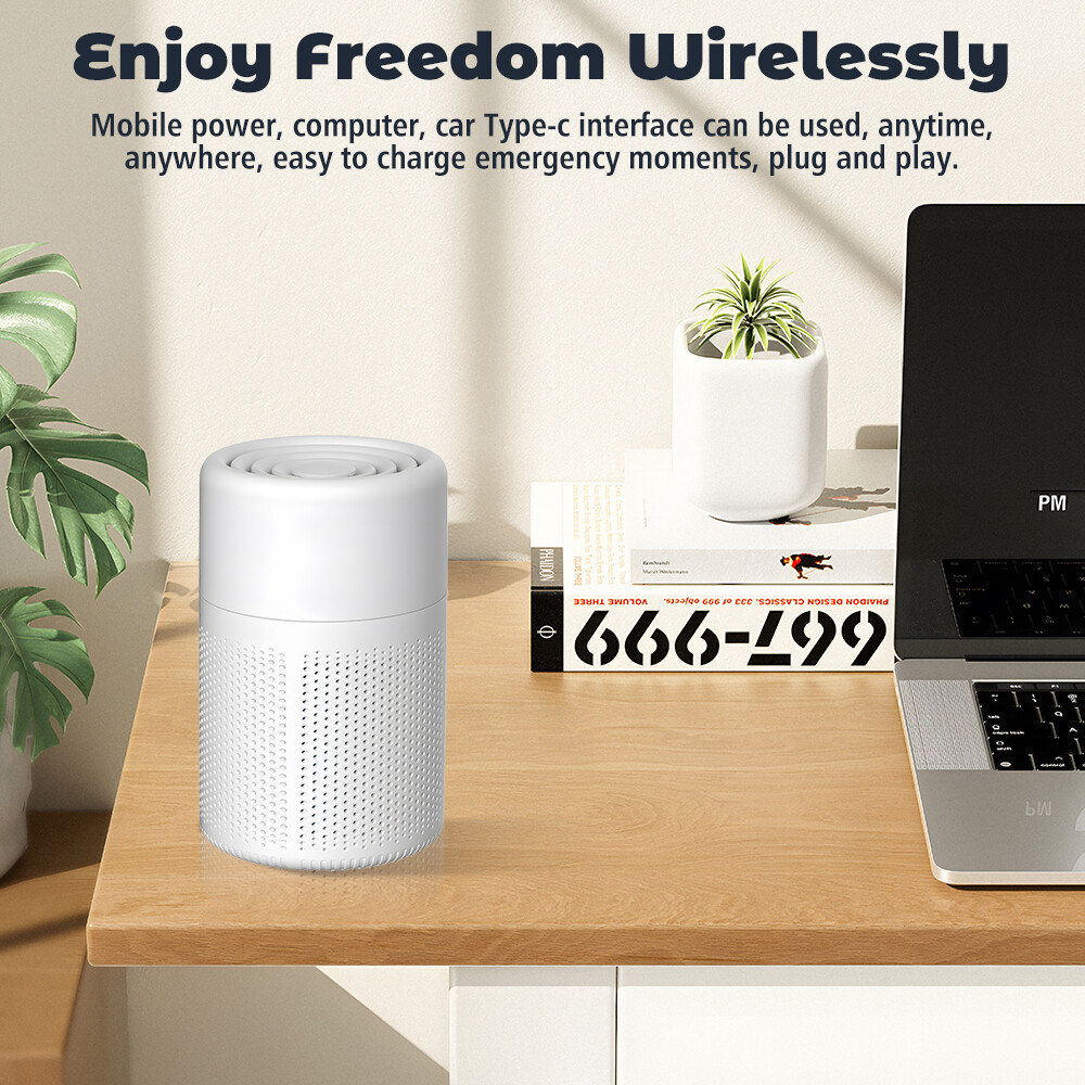 2PCS Air Purifiers For Home Room True HEPA Washable Filter Allergies Smoke Pets