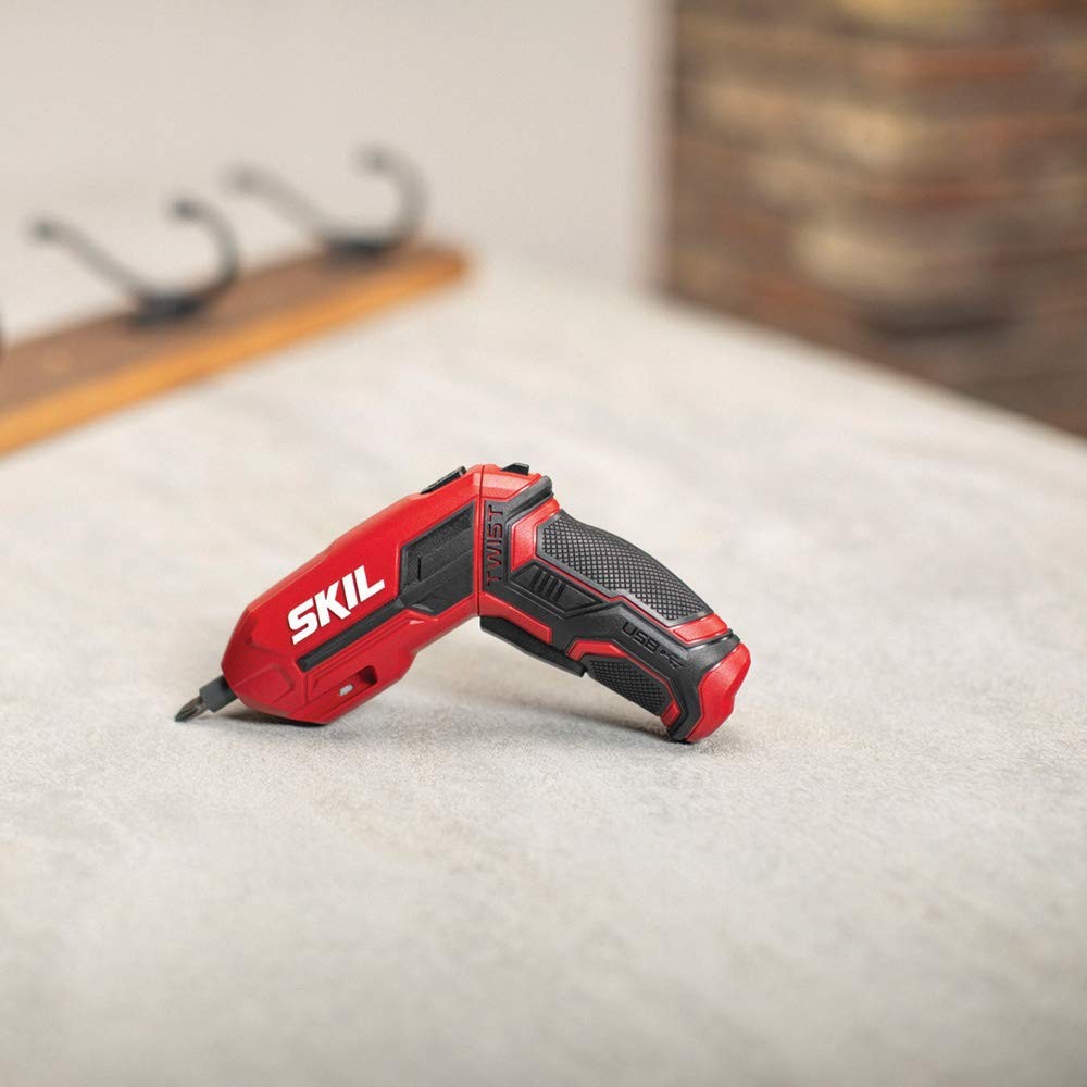 Skil 4V Pivot Grip Cordless Screwdriver Adjustable Handle Rechargeable Led Light