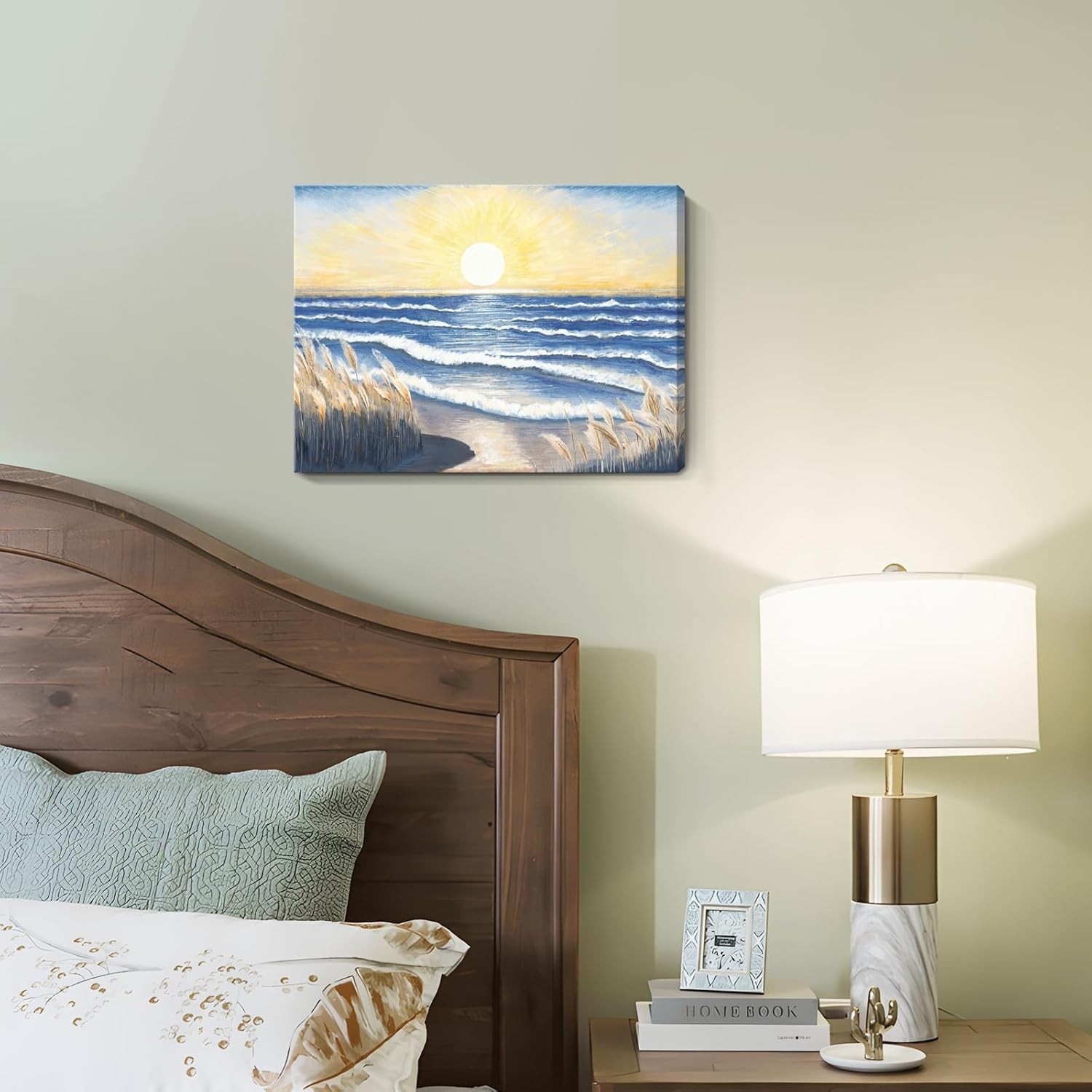 Stunning 12×16 Ocean Sunset Art Print – Waterproof Canvas for Any Room