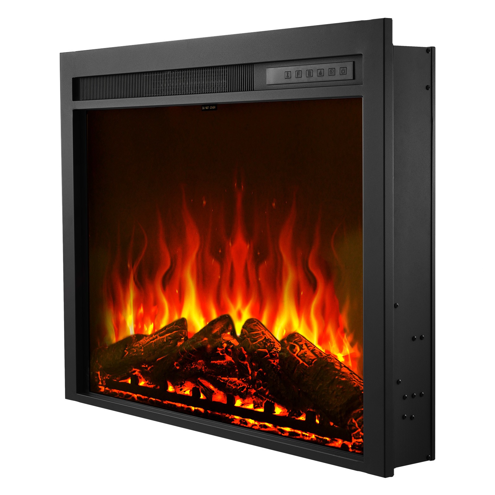 Uimoso 35in Electric Fireplace Insert Wall Mount & Remote Control, 750W/1500W
