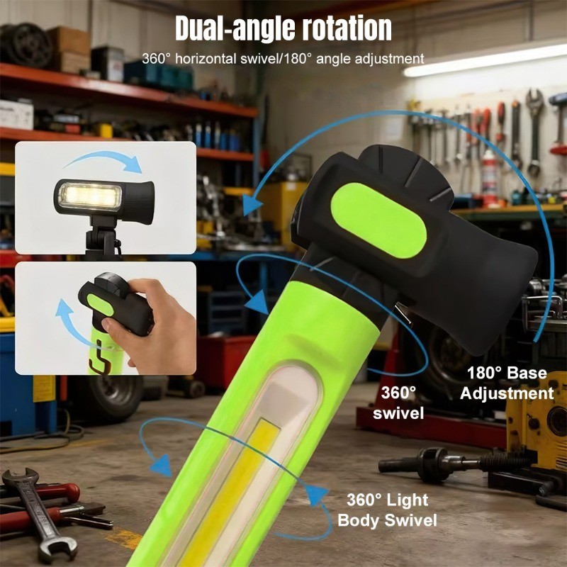 3000LM 5000MAH Rechargeable LED Work Light with 3 Lighting Modes for Car Repair