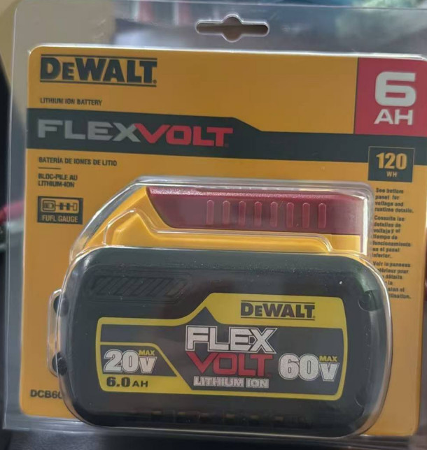 New Dewalt DCB606 Flexvolt 20V / 60V Max 6.0Ah Lithium Ion Batteries DCB606