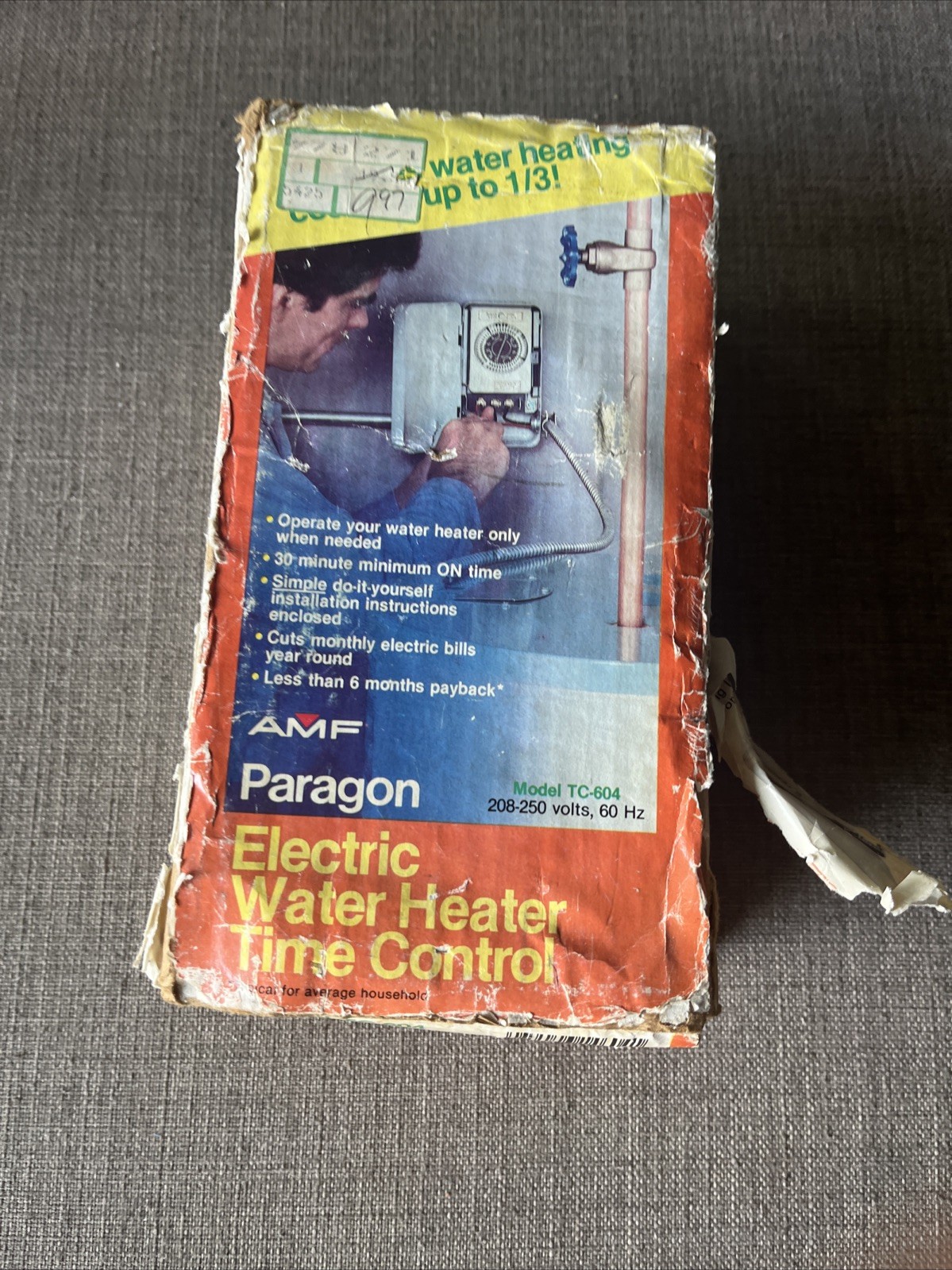 Paragon Model TC-604 24 Hour Time Controller – 208-250 volts 60 Hz 25 amps (READ