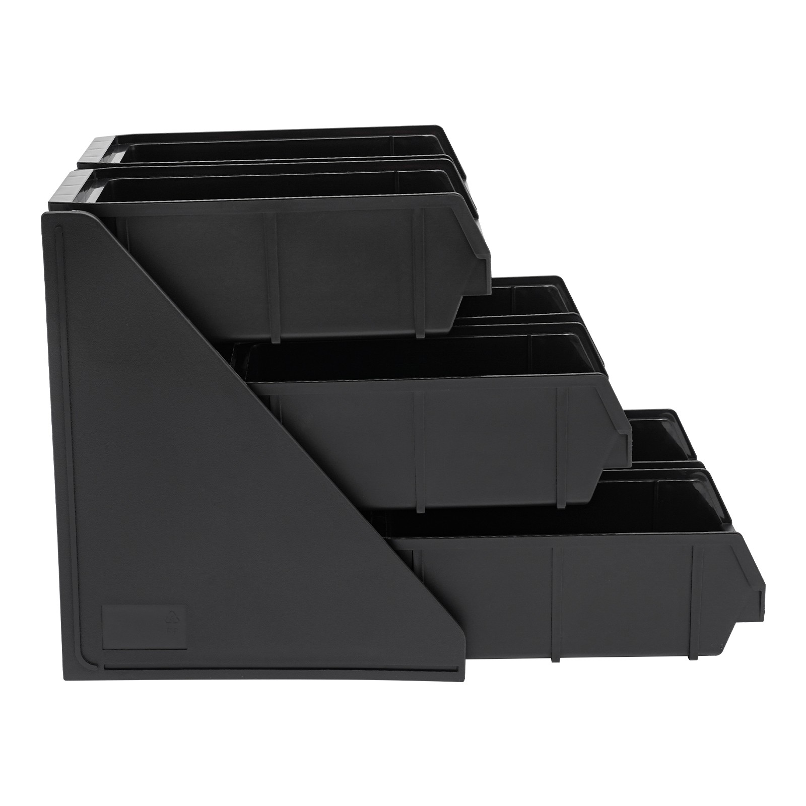 Serve Condiment Bin Plastic Containers Storage Bins Condiment Organizer Black