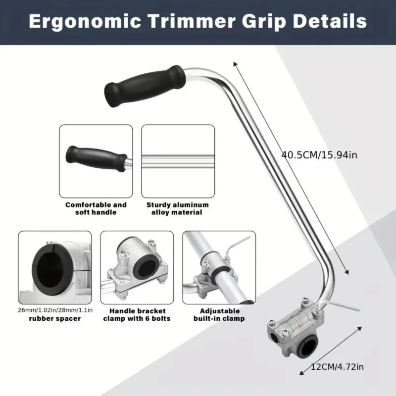 Ergonomic Trimmer Grip String Trimmers Handle Weed Eater Handle Extension Tools