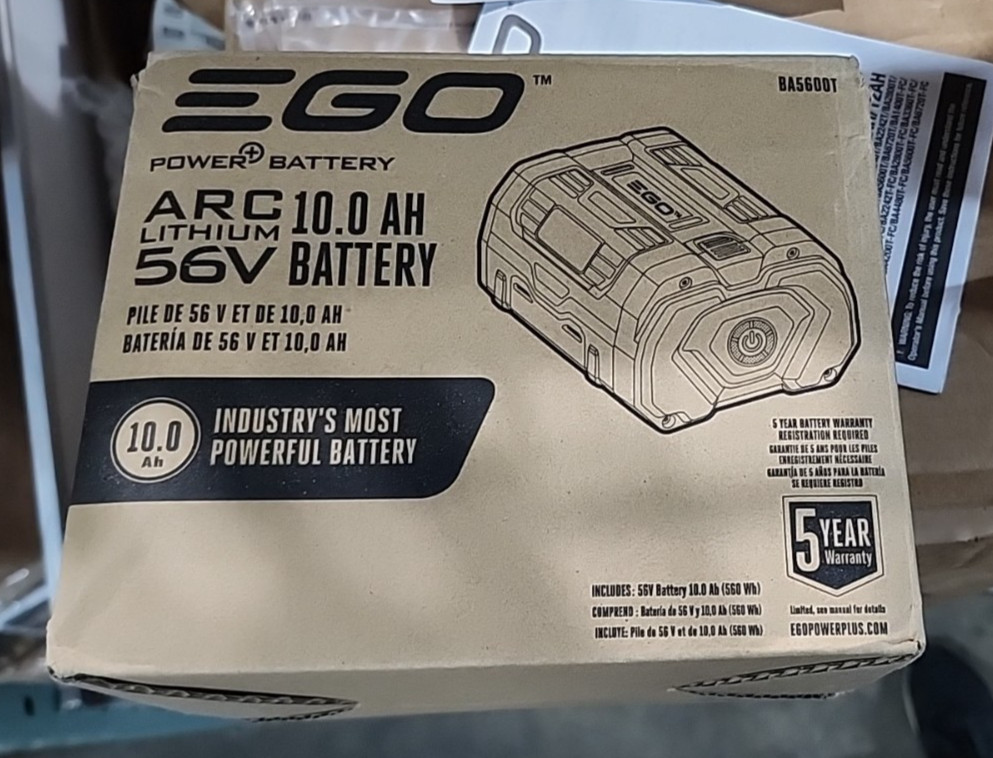 EGO Power+ BA5600T 56V 10.0Ah ARC Lithium Battery 560Wh Fuel Gauge Genuine New