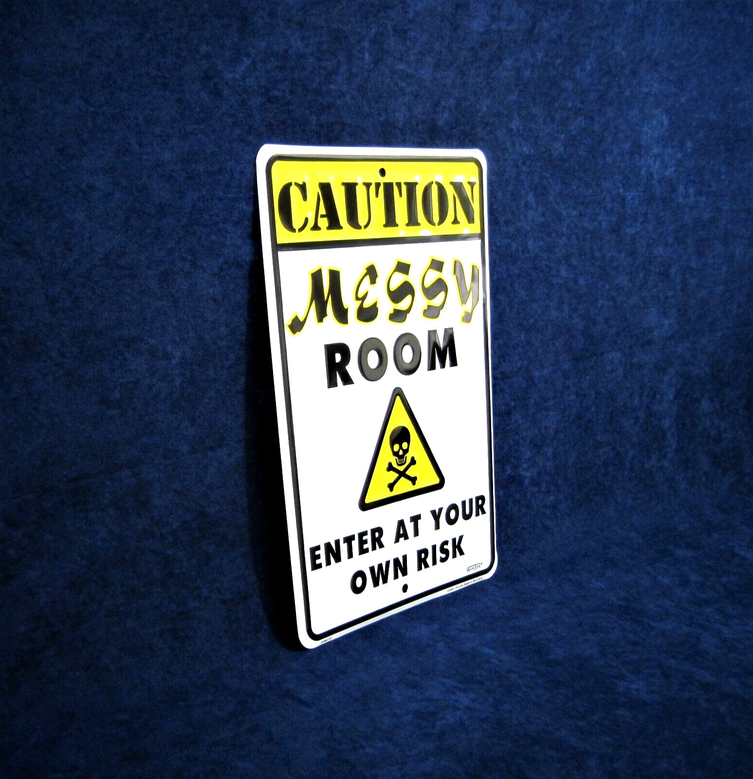 MESSY ROOM -*US MADE* Embossed Sign -Teen Bedroom Man Cave Garage Bar Wall Décor