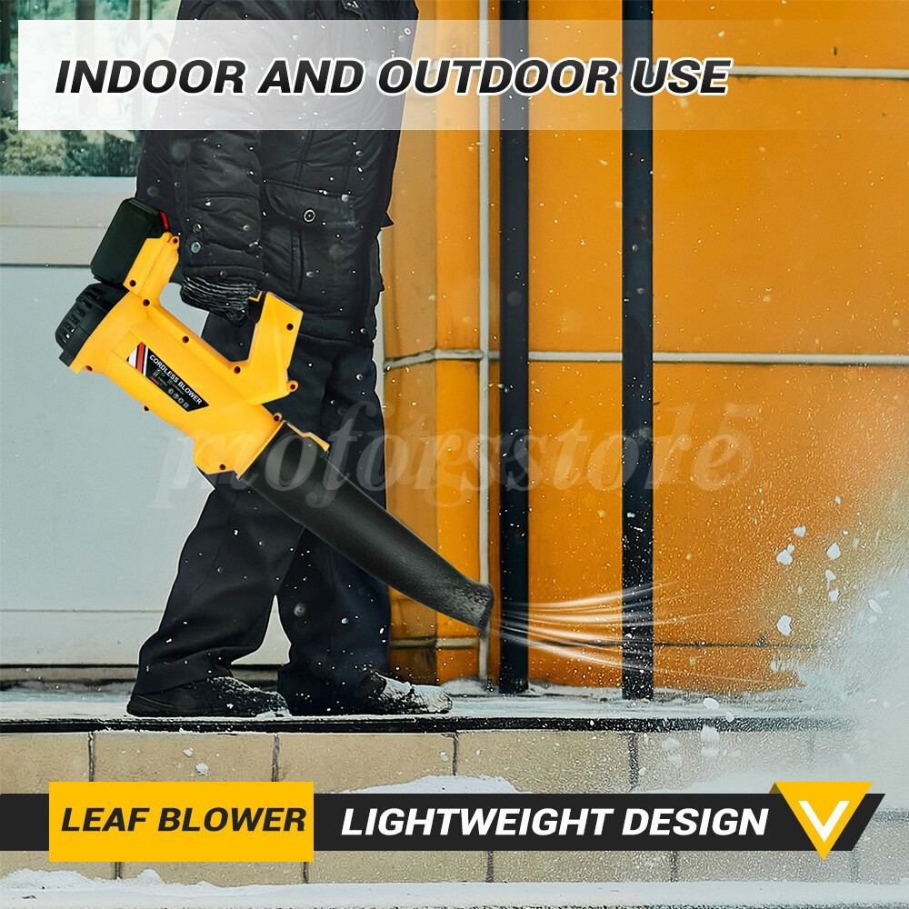 Cordless Leaf Blower 650CFM/280MPH & 6 Speed Levels Electric w/2 Batteries 6.0Ah