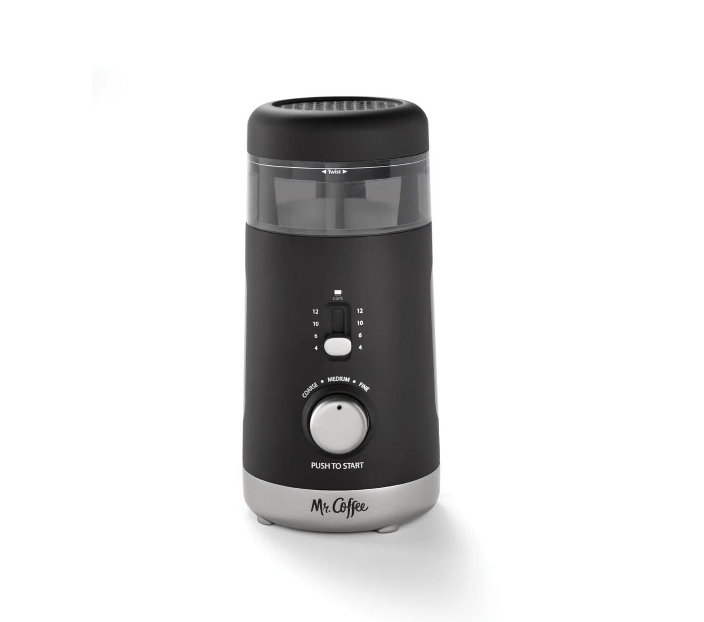 Mr. Coffee Automatic Multi-Grind Coffee Grinder Electric 12-Cup in Black – NEW