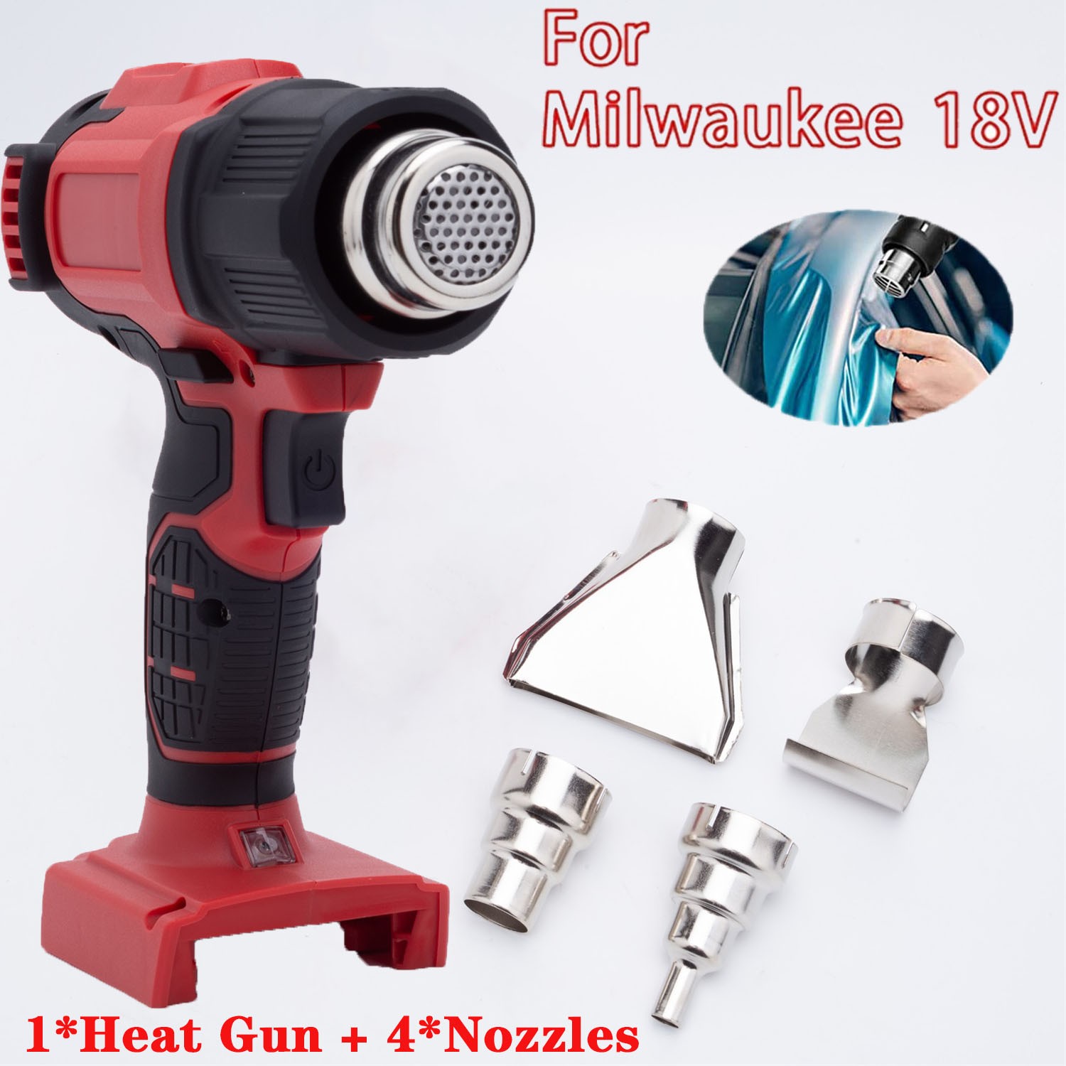 360W Fast Heating Hot Air Gun for Shrink Tubing Tools For Milwaukee 18V Battery