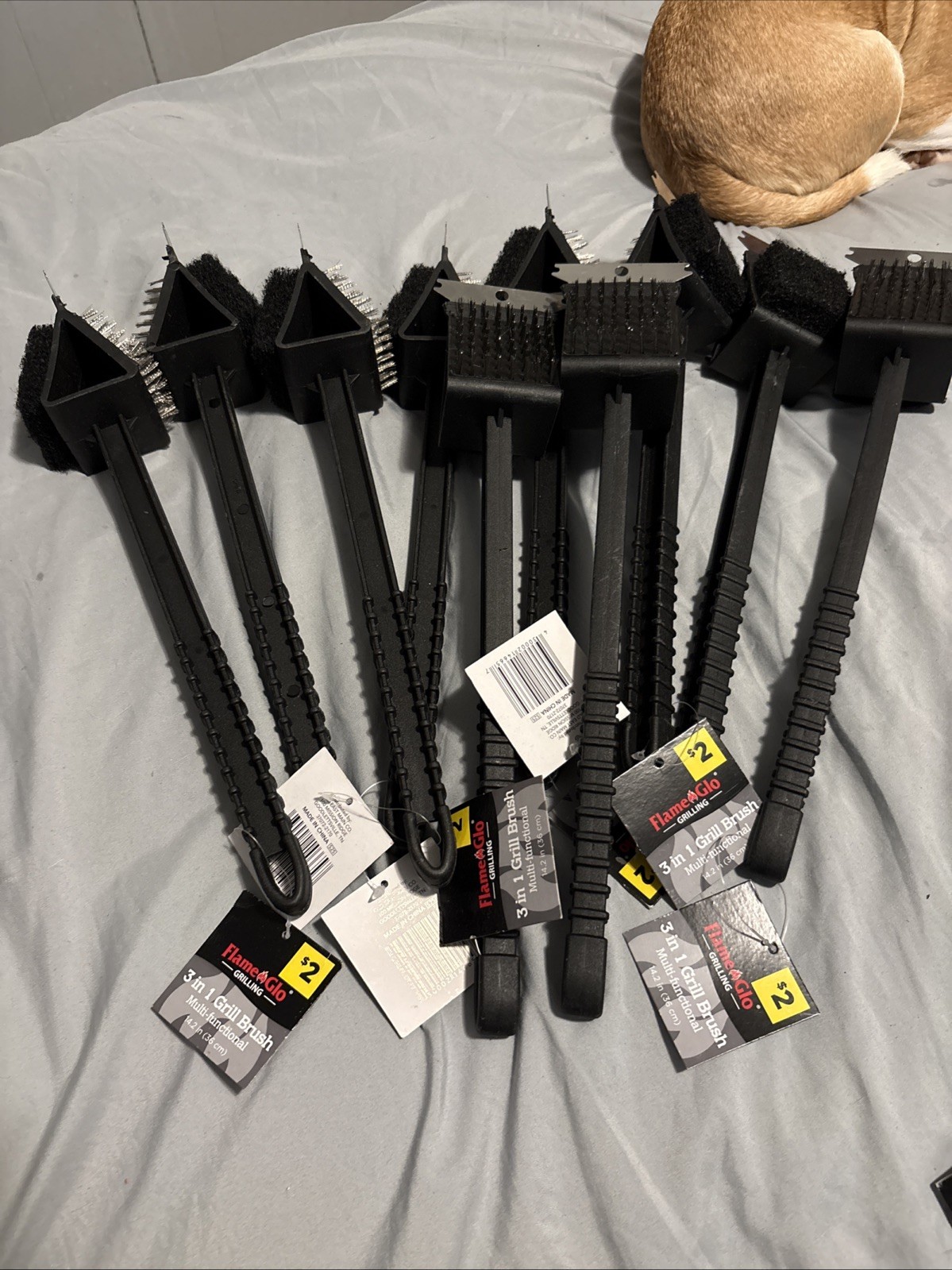 Flame Glo Grilling! 3 In 1 Grill Brush! Multi-Functional 14.2 in.