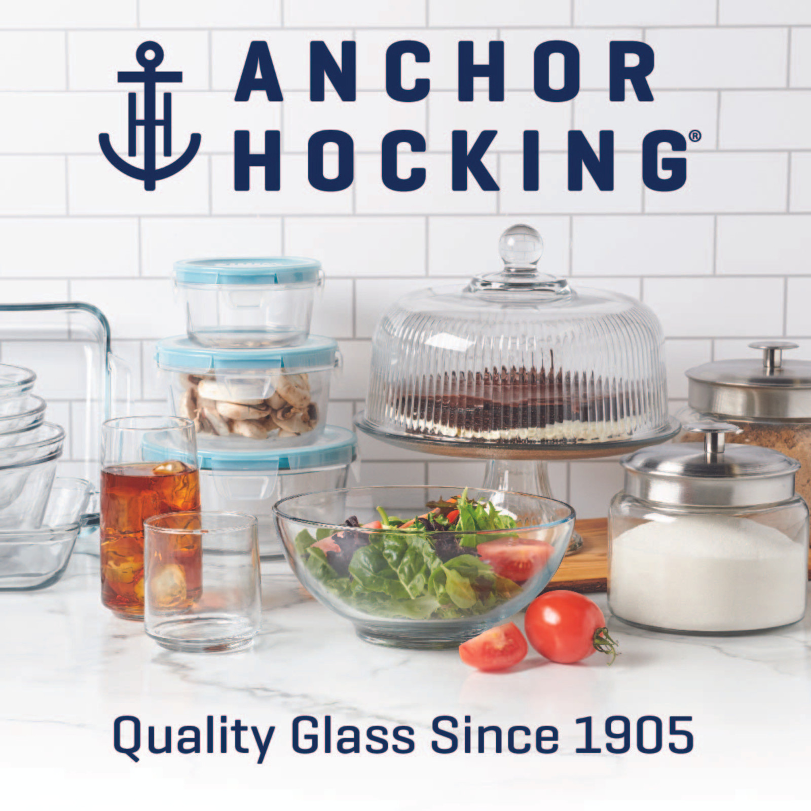 2-Gallon Clear Glass Large Jar Wide Mouth with Sturdy Classic Lid For Storing