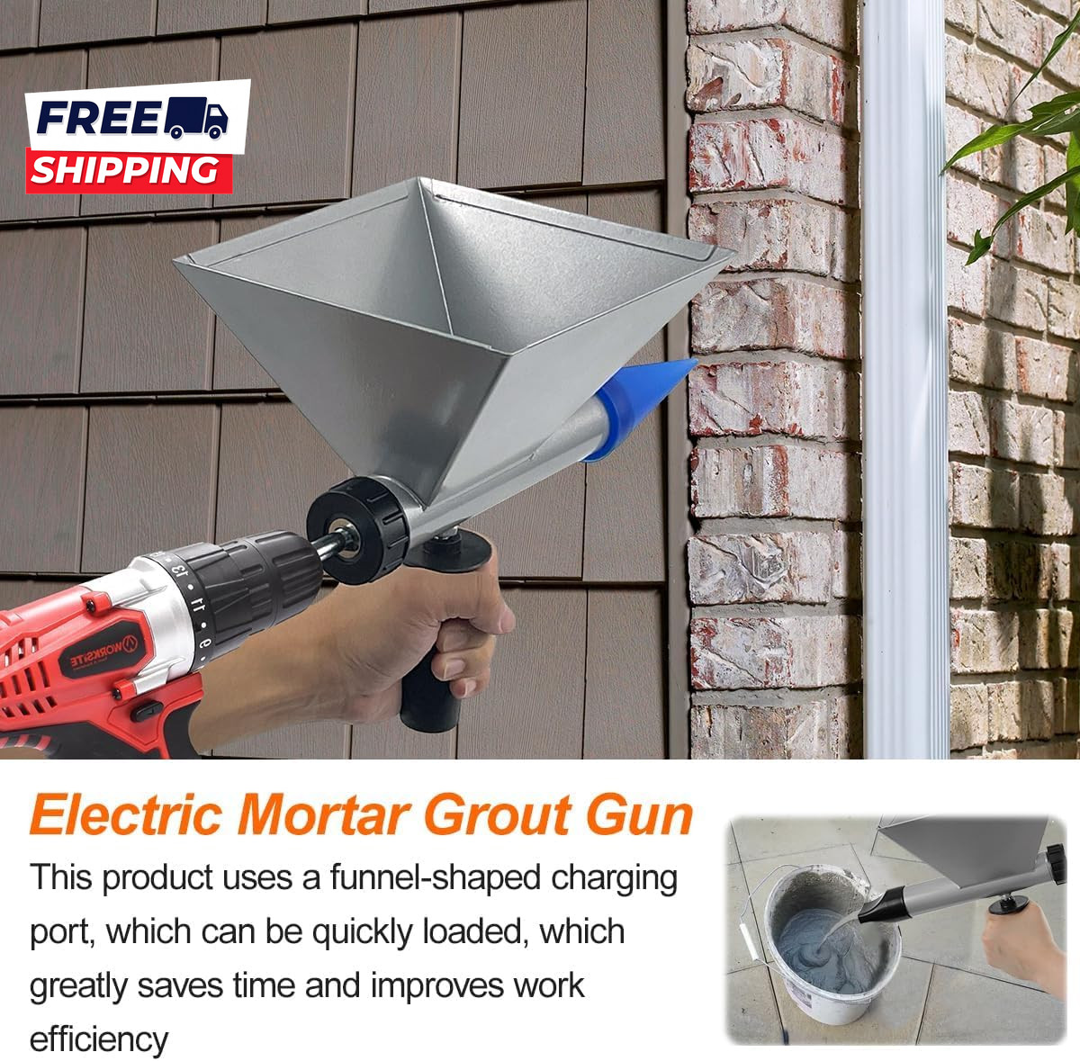 Electric Mortar Grout Pump Caulking Tool Portable Cement Grouting Machine