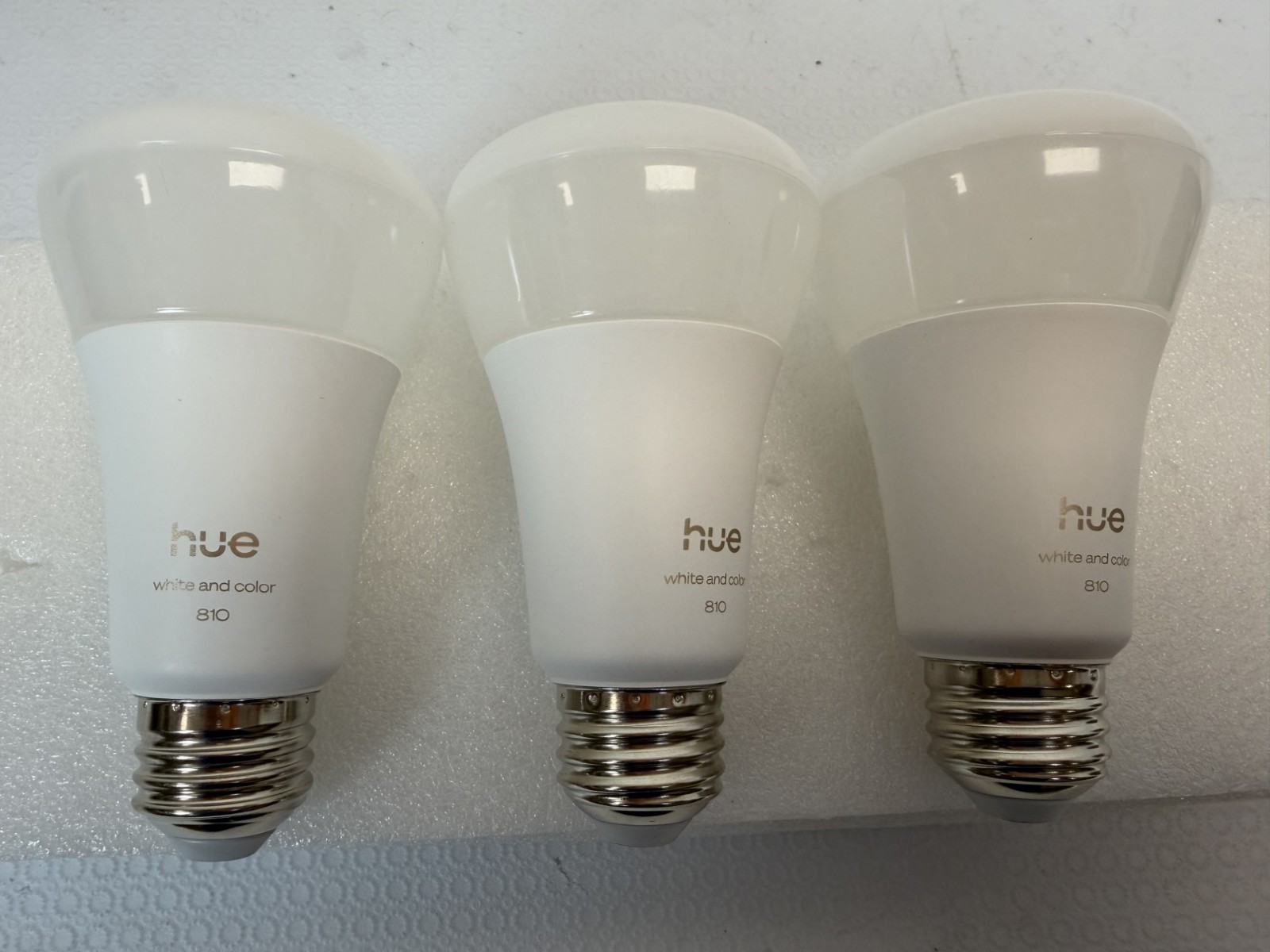 Philips Hue Smart LED A19 Bulb, 3 Pack, White & Color Ambiance, Dimmable, E26