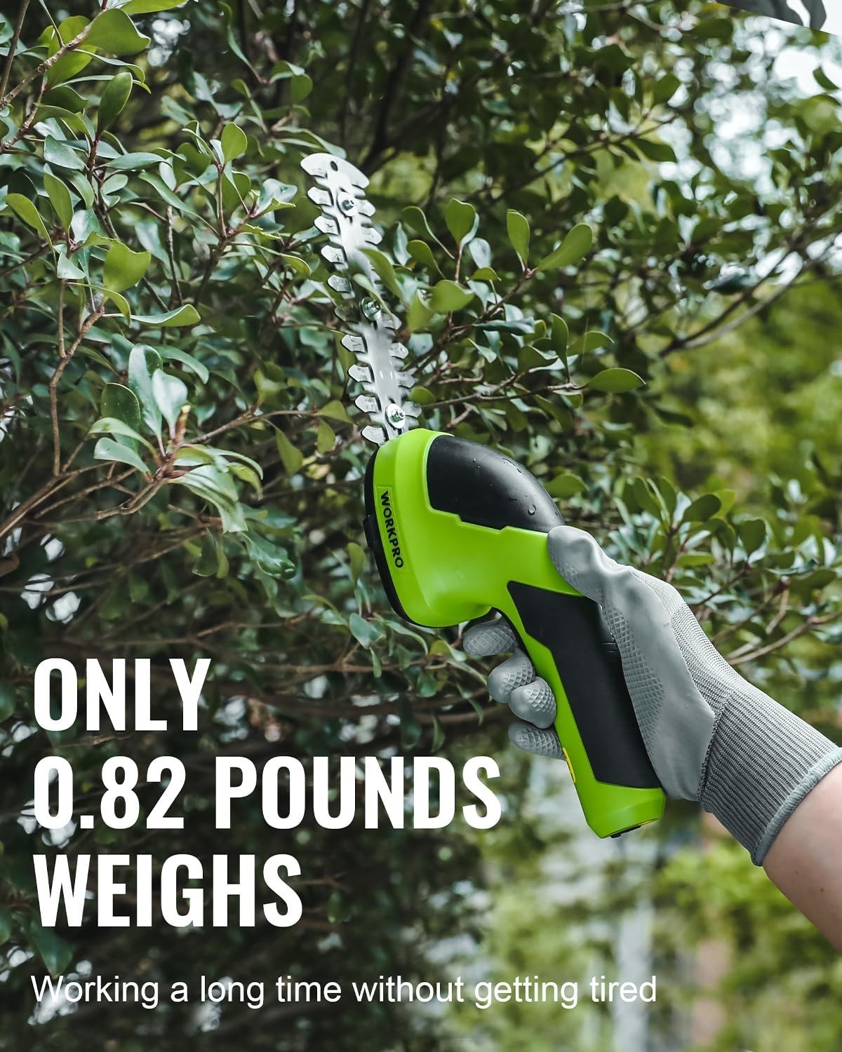 Cordless Grass Shear and Shrub Trimmer with Rechargeable Lithium-Ion Battery