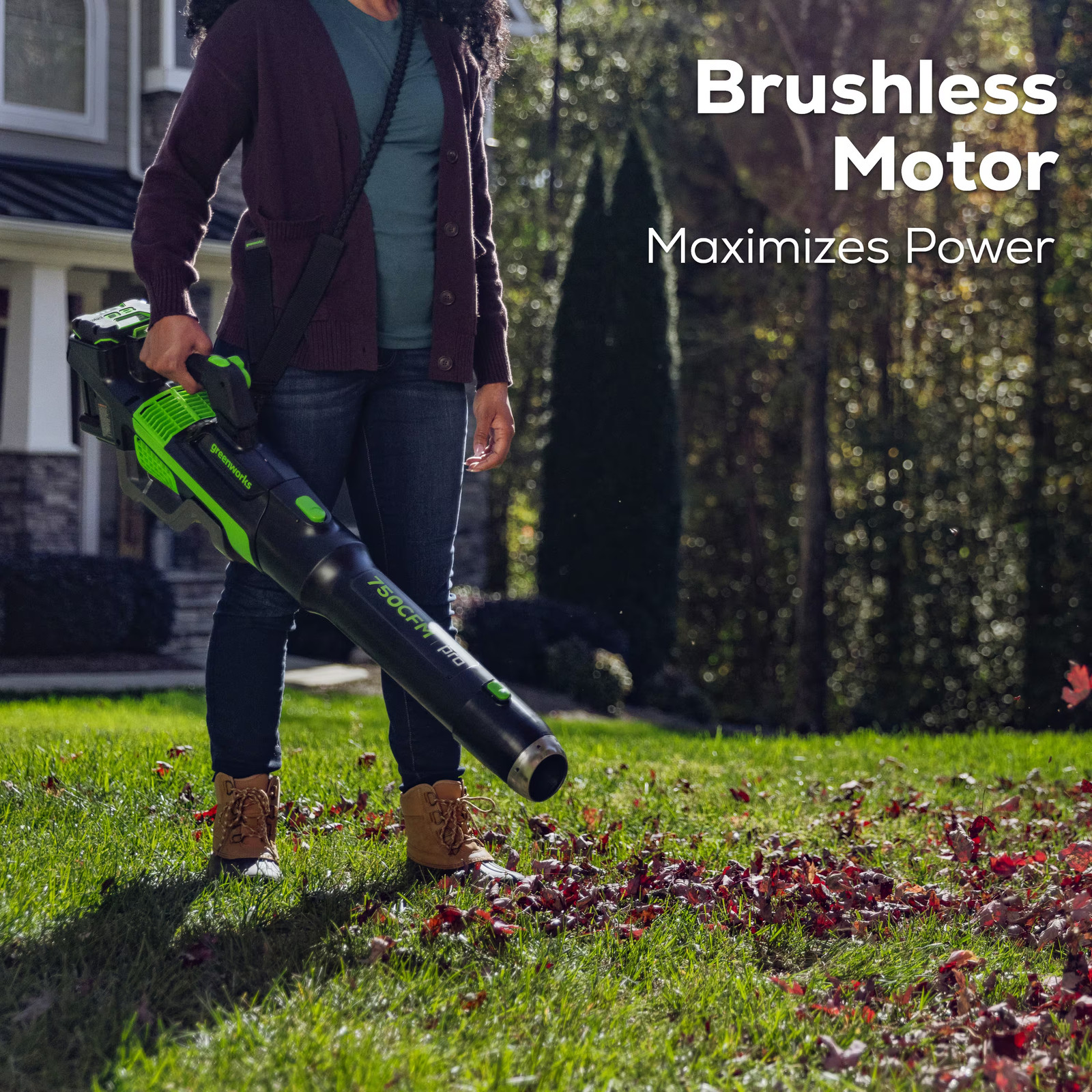 Greenworks – 80-Volt 750 CFM Cordless Handheld Blower (1 x 2.5Ah Battery and …
