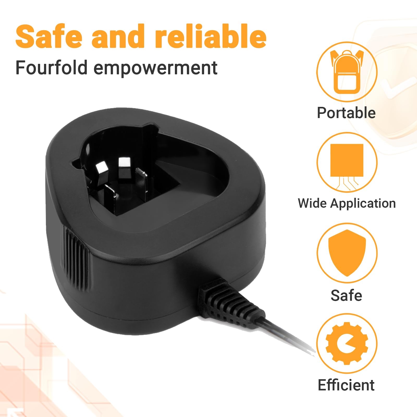 10.8V and 12V 3.5Ah Battery Charger Compatible with Bosch BAT411
