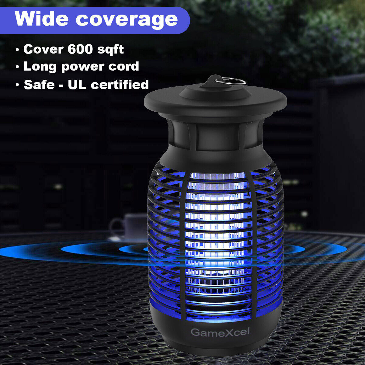 Mosquito Fly Bug Insect Zapper Killer Electronic Light Trap Lamp Indoor Outdoor