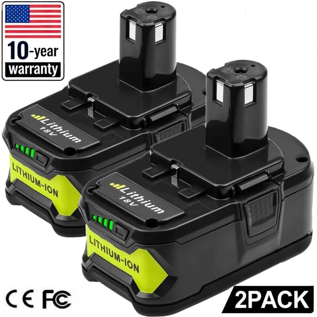 2PACK For RYOBI P108 18V One Plus 6.0Ah High Capacity Battery Lithium-Ion Li-Ion