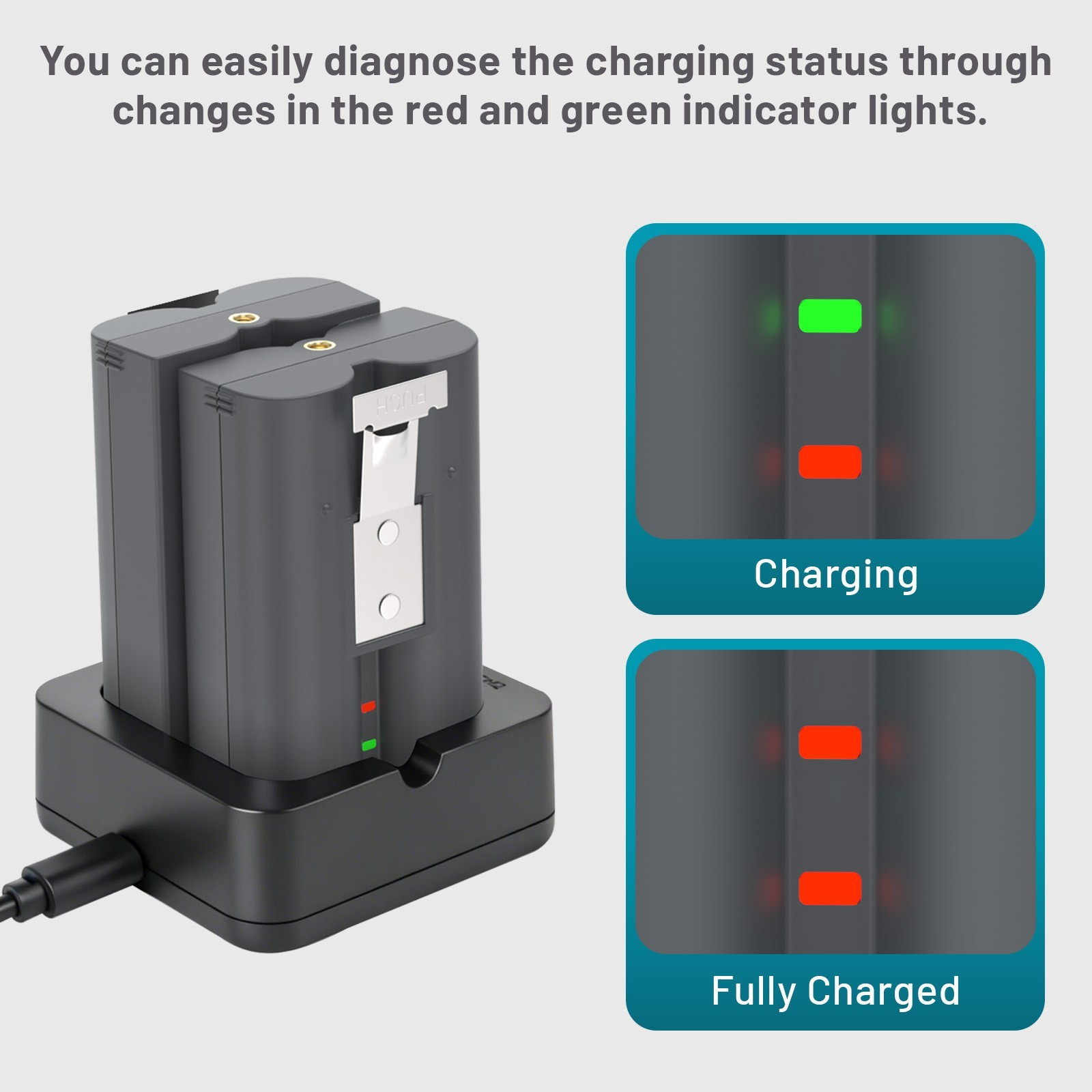 2 Pack 8000mAh Rechargeable Battery and Charger Station for Ring Doorbell 2/3/4