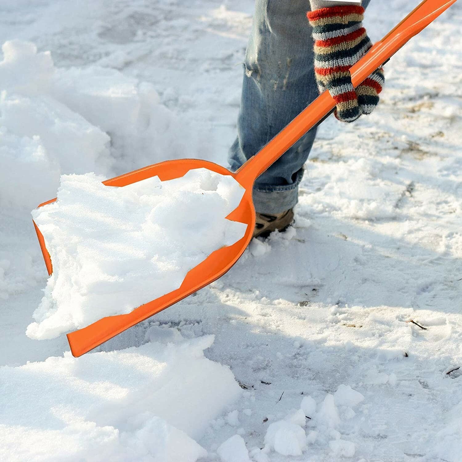 6Pack Ashman Plastic Snow Shovel with Durable Multi-Purpose Snow Plastic Shovel