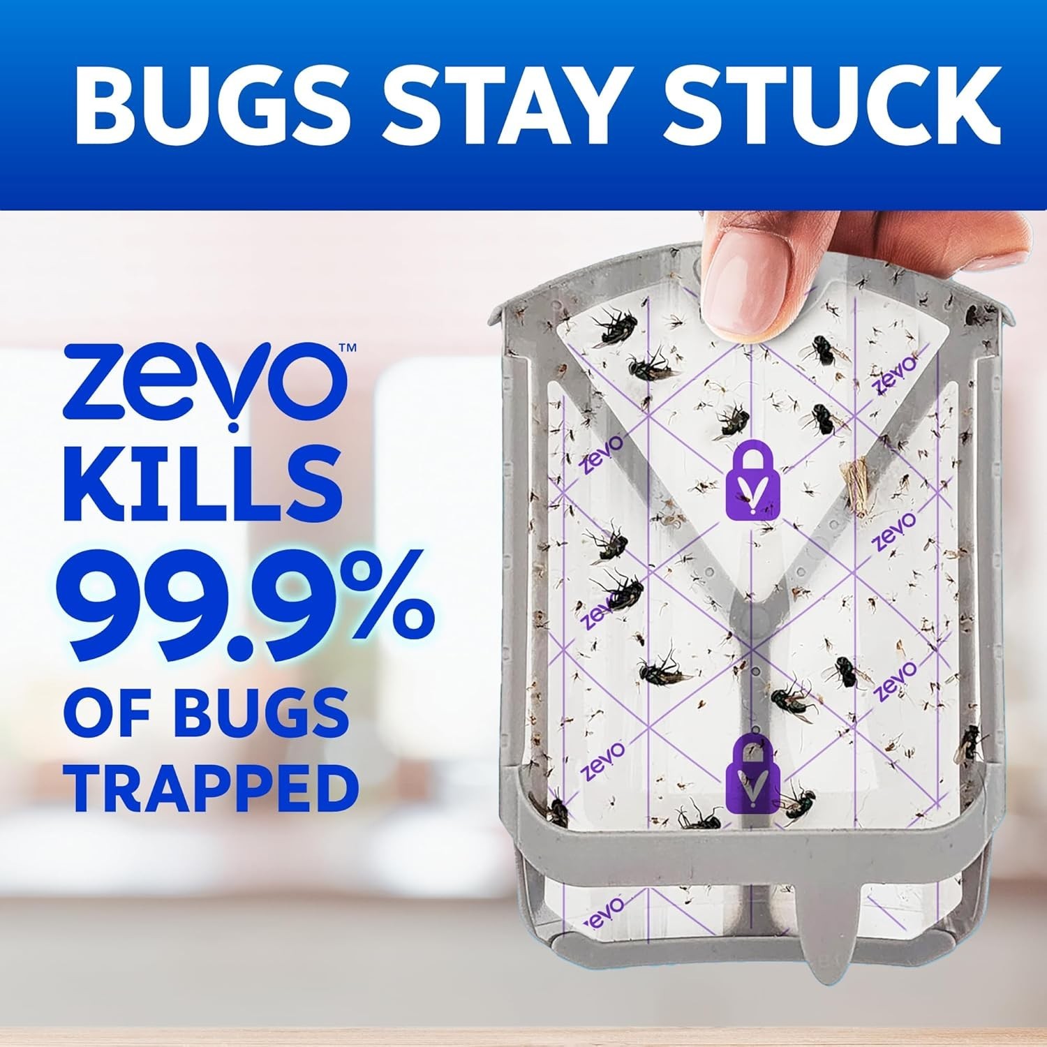 Zevo Flying Insect Trap Official Refill Cartridges Fits Both Zevo Trap & MAX