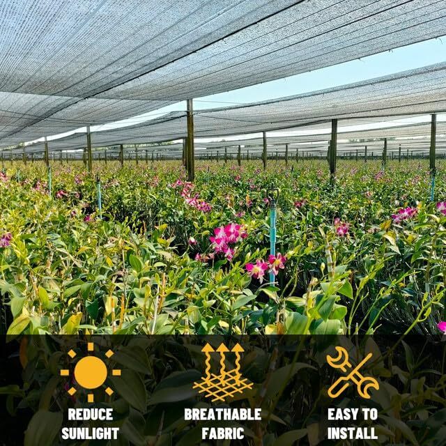 30% Black Shade Cloth,UV Resistant Netting with Upgrade Grommets for Plant Cover