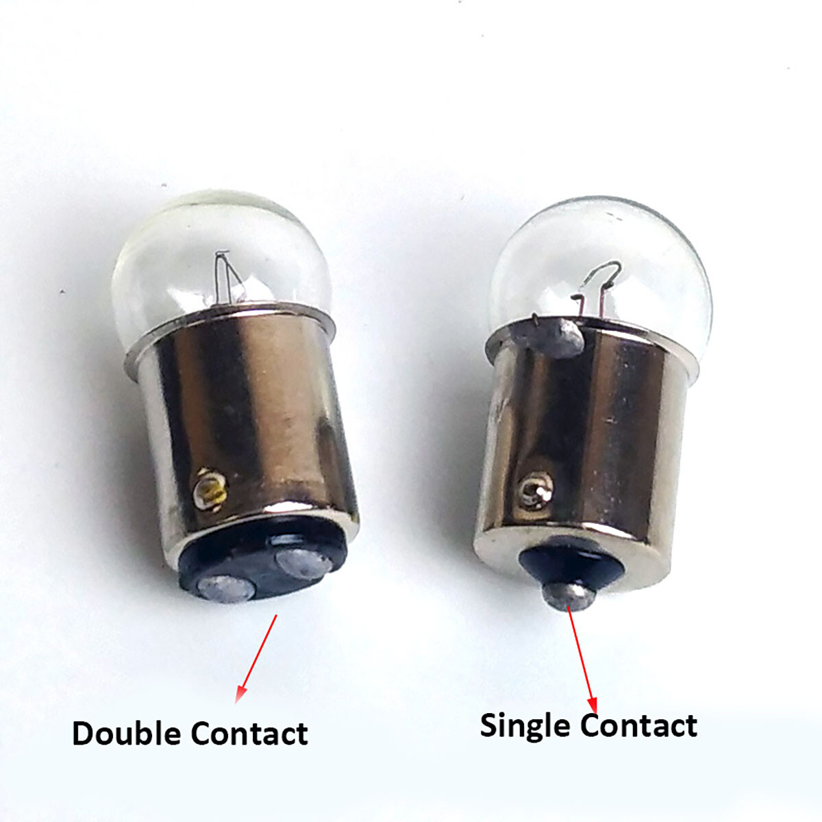 BA15s Bayonet Indicator Light Bulb Lamp Single/Double Contact 12V 24V 5W 10W